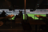 People eating at river plate's restaurant
