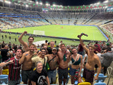 Fans at the maracana stadium watching fluminense