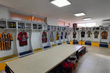 Lock room of Dock Sud Football exclusive tour