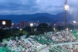 Mountains behind Nacional's football stadium