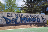 Supporters walking toward the stadium in Mendoza on matchday