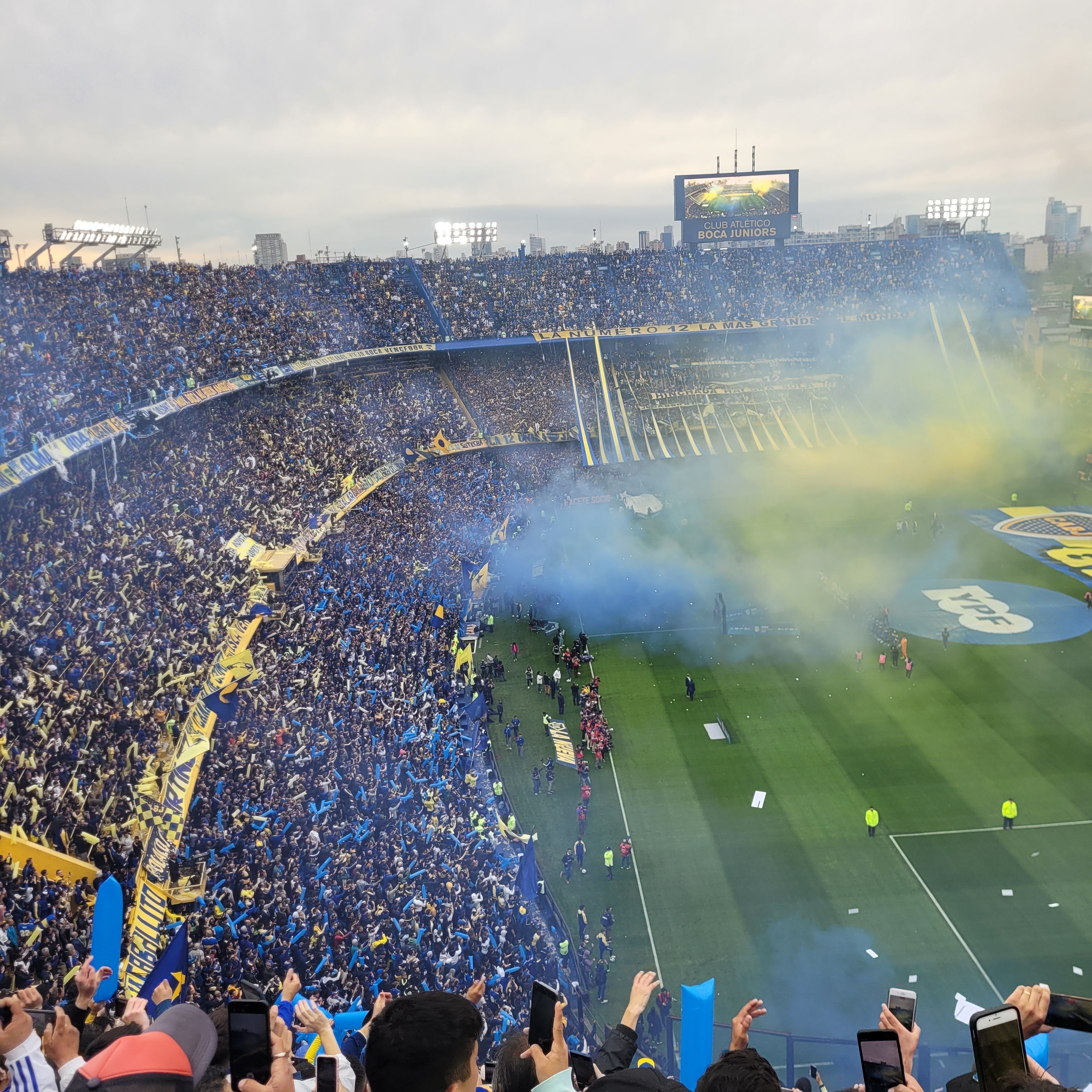 Boca Juniors game at La Bombonera